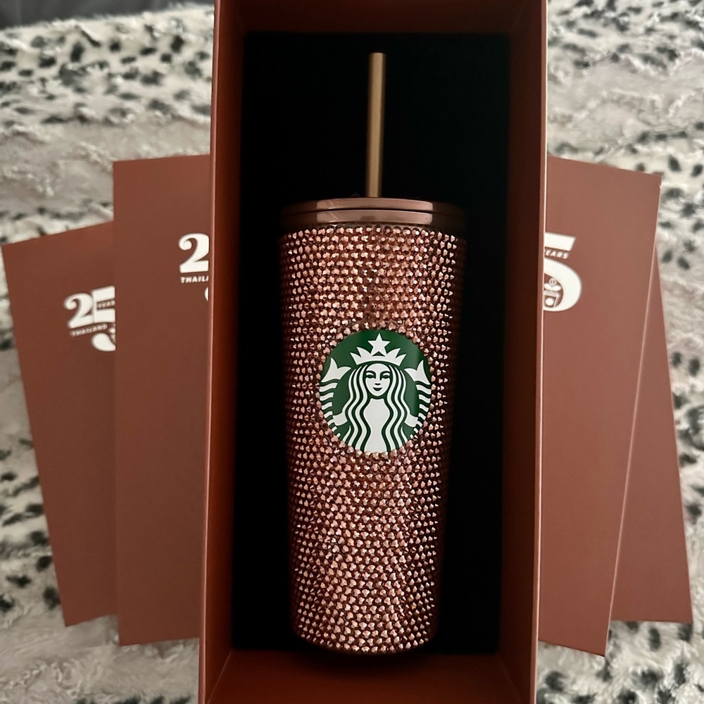 Starbucks Copper Rhinestone
